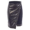 Jupe longue simili cuir noire Frida – Be Lily