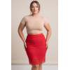 Jupe Longue Rouge Catalina en Dentelle Florale par Be Lily