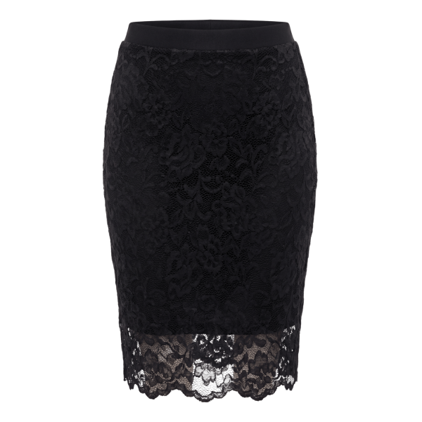 Jupe longue noire Catalina – Élégance & dentelle sexy