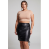 Jupe Longue Simili Cuir Noir Paloma – Be Lily by Lookme