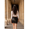 Jupe Courte Simili Cuir Noir Paula – Collection Be Lily