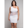 Robe Blanche Col Asymétrique « Paola » – Élégance Sensuelle