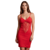 Robe Rouge Emilia Décolleté Dentelle – Be Lily