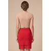 Jupe longue rouge moulante Maria – Be Lily