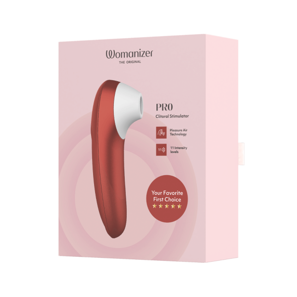 Stimulateur clitoridien sans contact  Pro rouge 11 intensités – Womanizer
