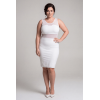 Robe Blanche Transparence Élégante – Charme Angélique