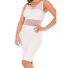 Robe Blanche Transparence Élégante – Charme Angélique