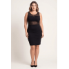 Robe Noire Transparente & Opaque – Glamour Chic