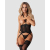 Alliane corset et string - Noirs