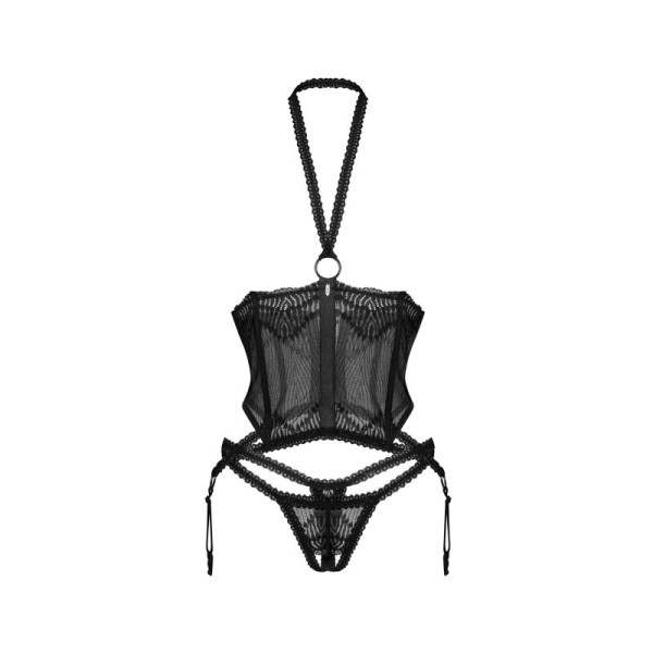 Alliane corset et string - Noirs