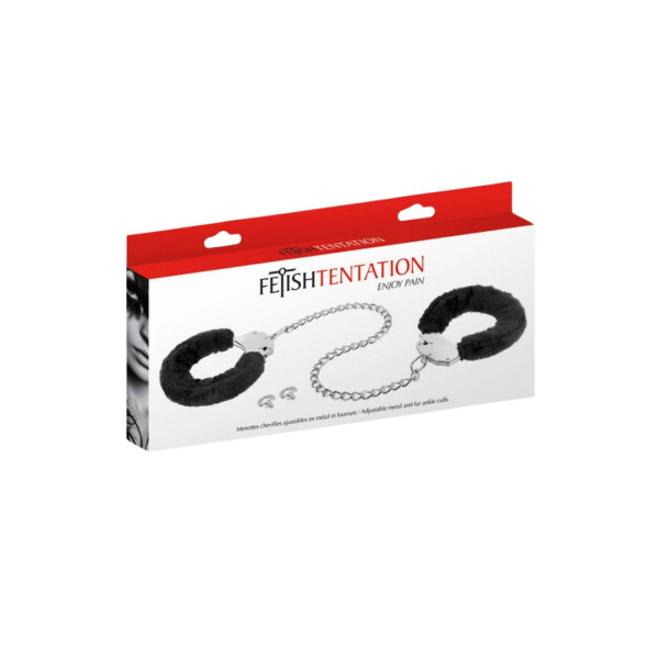 Menottes pour chevilles avec fourrure pour débutant 