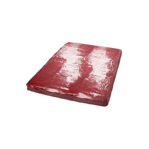 Drap de lit en vinyle rouge 200 x 230 cm 