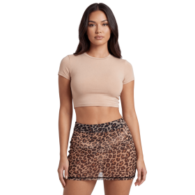 Jupe résille léopard transparente Clara – Be Lily