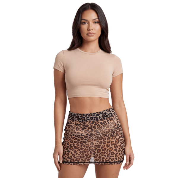 Jupe résille léopard transparente Clara – Be Lily