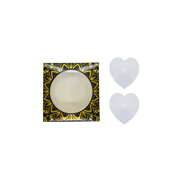 Cache-Tétons Cœur Métal Blanc – Be Lily