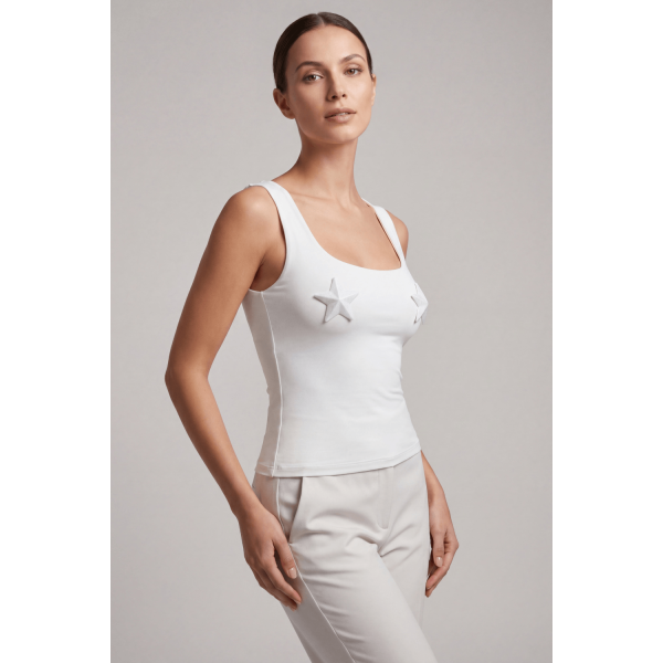 Cache-Tétons Étoile Métal Blanc – Brillance Sensuelle