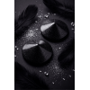 Cache-tétons en métal noir en forme conique - Accessoire glamour