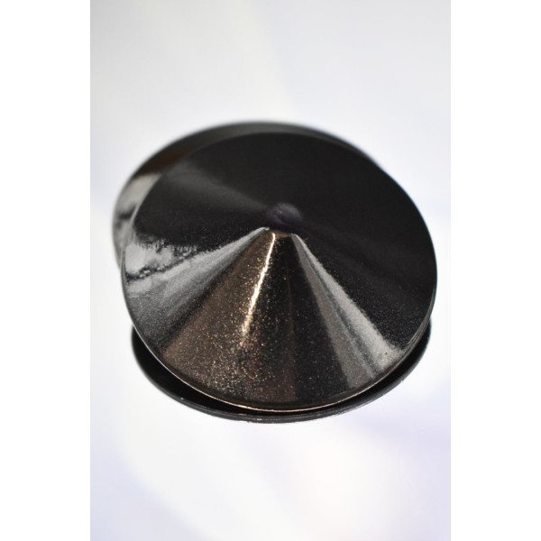 Cache-tétons en métal noir en forme conique - Accessoire glamour