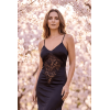 Élégance Nocturne : Robe Cocktail à Dentelle Florale