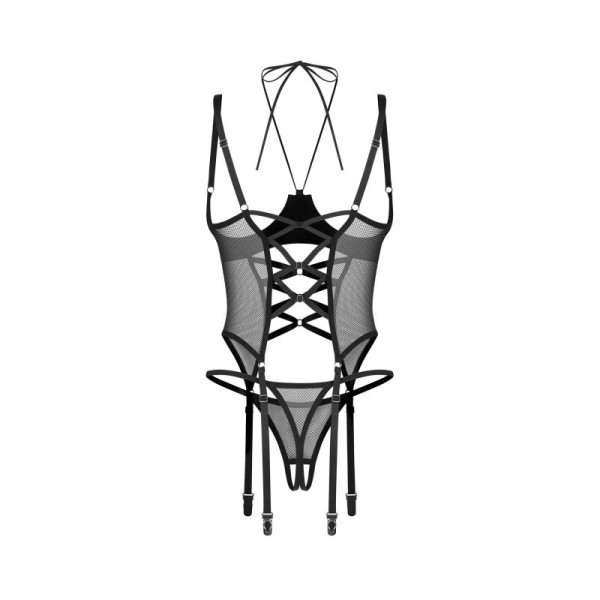 Dominna corset et string ouverts