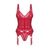 Cupide Desir corset et string - Rouge