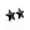 Cache-tétons en métal noir étoile – Accessoire sexy