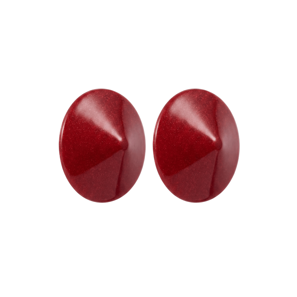 Cache-Tétons Cône Métal Rouge – Séduction Brillante