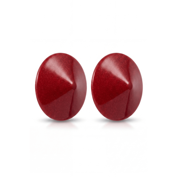 Cache-Tétons Cône Métal Rouge – Séduction Brillante