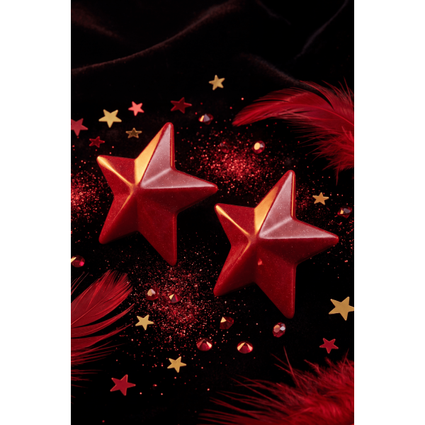 Cache-Tétons Étoile Rouge – Éclat Sensuel & Audace