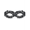 Masque noir sensuel avec nœud ajustable