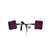 Menottes noir et fuchsia dentelle Roseberry