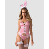 Bunny suit Costume Lapin 4 pcs rose 