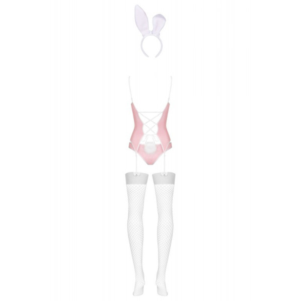 Bunny suit Costume Lapin 4 pcs rose 