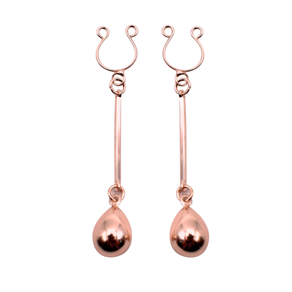 Bijou Pince Téton Perle Dorée Rosée – Élégance et Charme