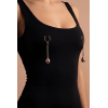Bijou Pince Téton Perle Dorée Rosée – Élégance et Charme