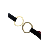 String Bordeaux en Dentelle & Anneaux Dorés Détachables