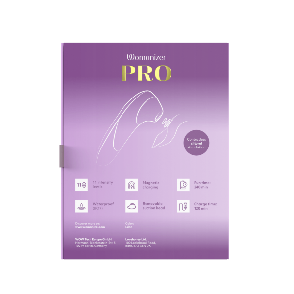 Stimulateur clitoridien sans contact  Pro violet 11 intensités – Womanizer