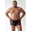 Boxer Noir Semi-Opaque avec Résille – Lookme