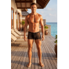 Boxer Noir Semi-Opaque avec Résille – Lookme