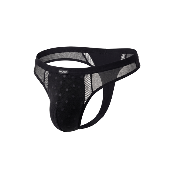 String Homme Noir Semi Opaque – Lookme