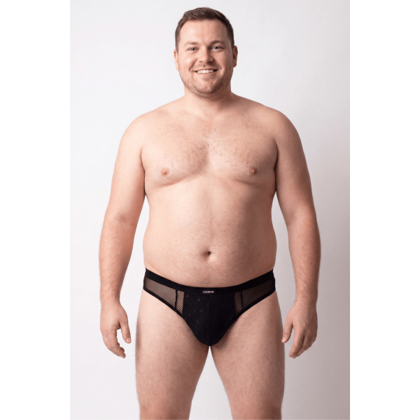 String Homme Noir Semi Opaque – Lookme