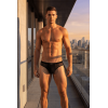 String Homme Noir Semi Opaque – Lookme