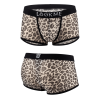Boxer en résille léopard gris Lookme