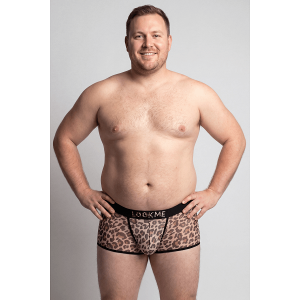 Boxer en résille imprimé léopard Lookme