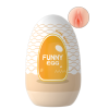 Gaine Masturbatrice Réutilisable FUNNY EGG – Design Réaliste Vagin lèvres moyennes
