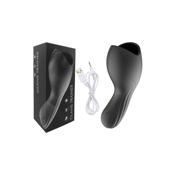 Masturbateur noir USB, 10 modes de vibration 