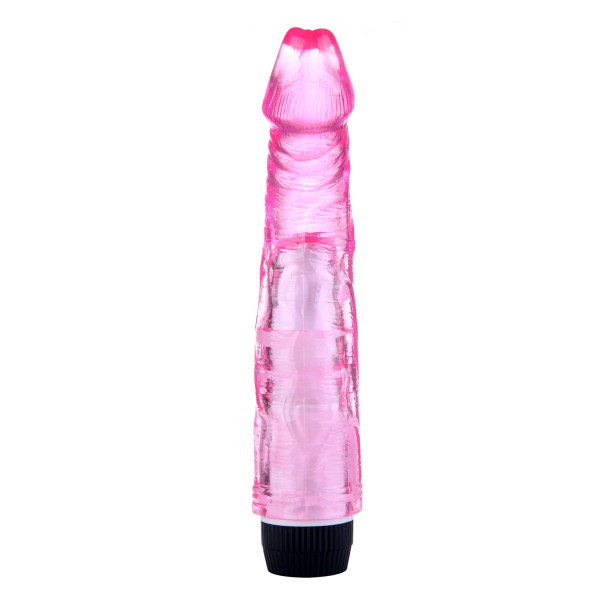 Vibromasseur 20 cm Jelly rose 
