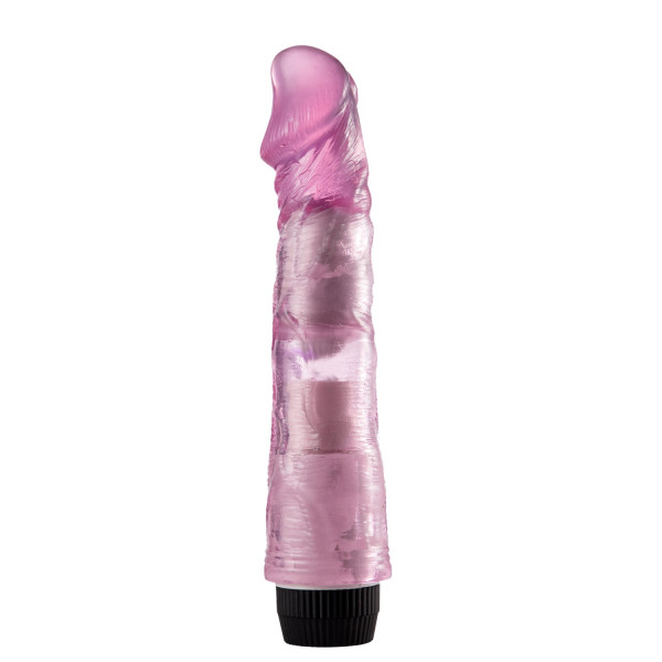 Vibromasseur 20 cm Jelly rose 