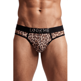 String Homme en Résille Imprimé Léopard – Lookme