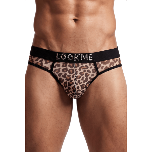 String Homme en Résille Imprimé Léopard – Lookme